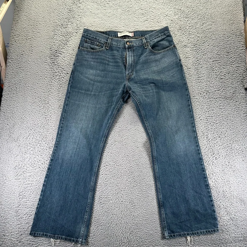 Vintage Levi's 527 Jeans Mens 36x30 Blue Cotton Denim Bootcut Leg Faded Workwear
